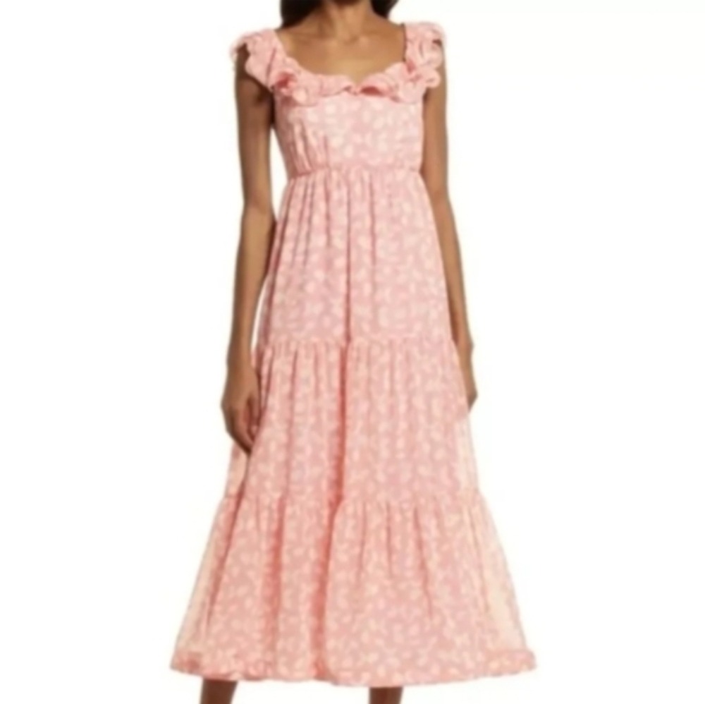 New Chelsea28 Light Pink Floral Dress NWT